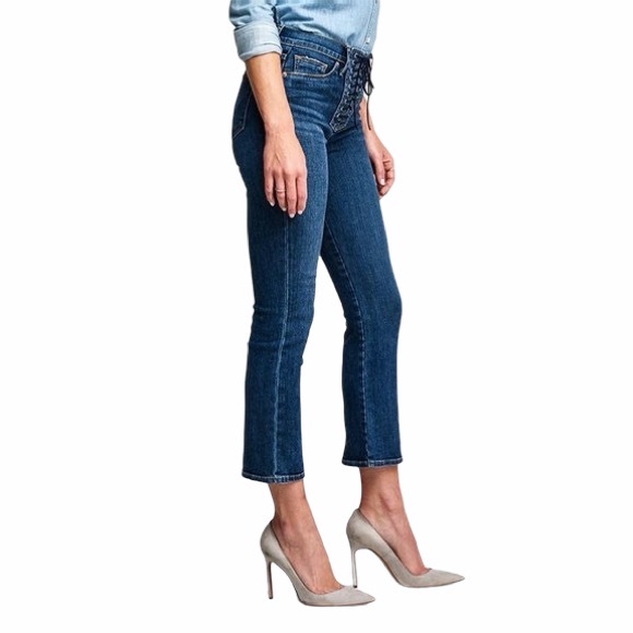 NWT HUDSON High Rise Lace Up Corset Crop Boot 32 - Picture 7 of 11